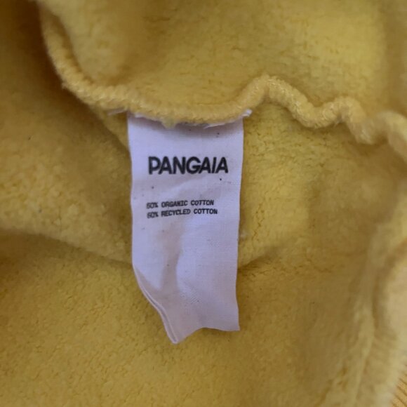 Pangaia yellow cotton hoodie sz. m - Picture 7 of 10